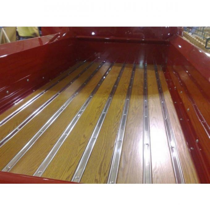 Chevy & GMC Truck Bed Wood Flooring, Black Walnut, Longhorn& Camper Special Fleet Side, 1969-1972