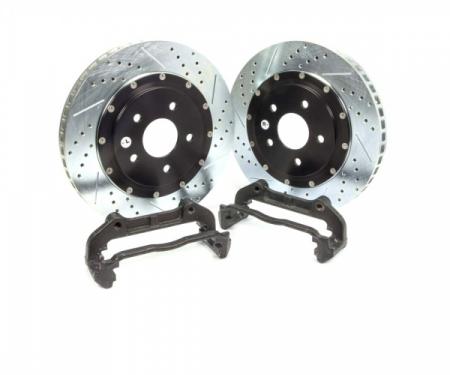 Corvette Front Brake Rotors, Baer EradiSpeed Plus II, 2-Piece, 1997-2013