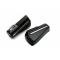 Chevelle Armrest Pad & Base Set, Rear, Black, With Ashtray & Chrome Trim, 2-Door Coupe, 1968-1969