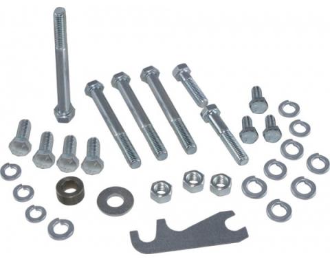 Corvette Air Conditioning Compressor & Bracket Mounting Bolt Kit, A6, Small Block, 1964-1982