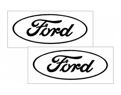 Ford Oval Logo Decal Set Open Style 6'' Tall