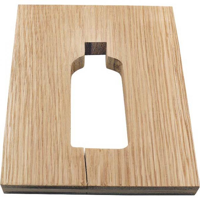 Model A Ford Dome Lamp Wood Block - Victoria Slant Windshield & Steelback Fordor 160-B & 160-C