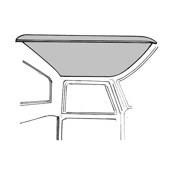 Ford Pickup Truck Headliner Kit Perforated Gray 1 Piece