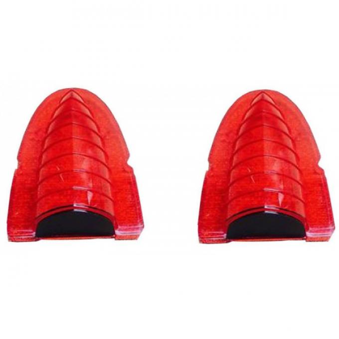 Chevy Back Up Lenses, Red, 1954