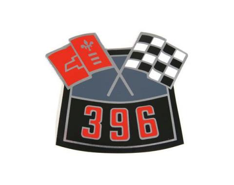 Chevelle Decal, Cross Flags, 396, 1964-1972