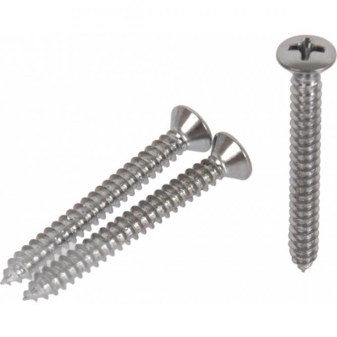 Thunderbird Convertible Top Of Windshield Exterior Screw Kit, 1958-1960