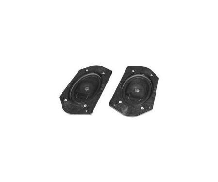Ken Harrison Door Speaker Assembly, w/ Dual 3.5" Speakers, 69-73 Mustang, w/ Plug for Ford Wiring