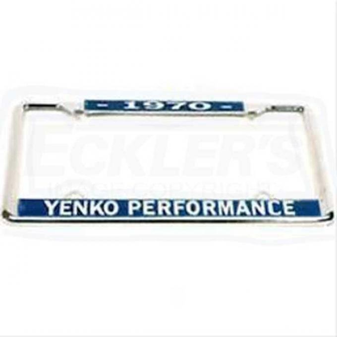 Yenko Performance License Frame, 1970
