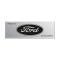 Ford Thunderbird Door Scuff Plate Emblem, Metal With Adhesive Backing, Black Background, 1963-66