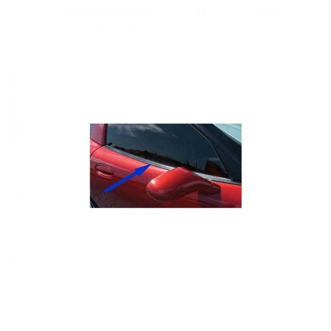 Corvette Coupe Door Window Seal, Right Outer, 1997-2004