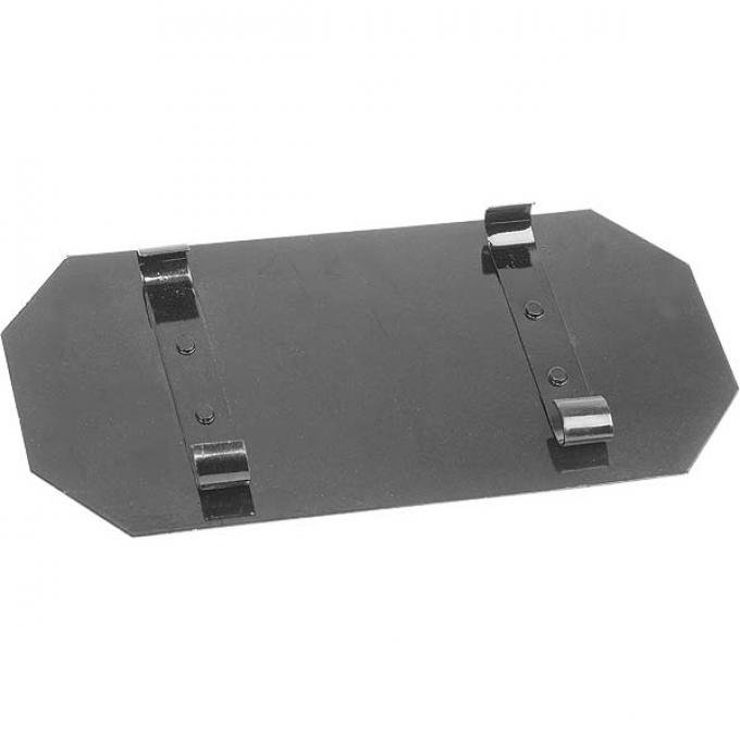 Model A Ford Battery Cover Plate - 4-1/8 Wide - Steel - 1928-March 1929