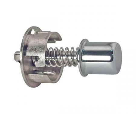 Ford Thunderbird Outside Door Handle Push Button, Includes Chrome Button & Spring & Bracket, 1961-63