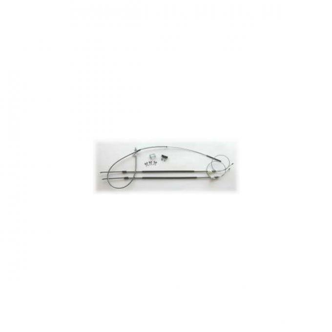 Firebird Parking Brake Cable System Kit, Complete, 1970-1974