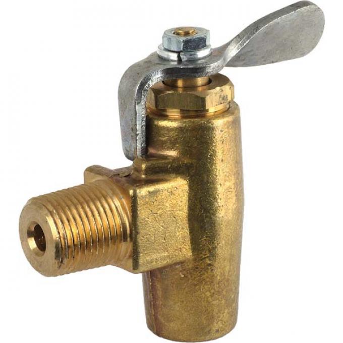 Model A Ford Fuel Shut Off Valve - Brass - Original Type - Top Quality - Late 1931