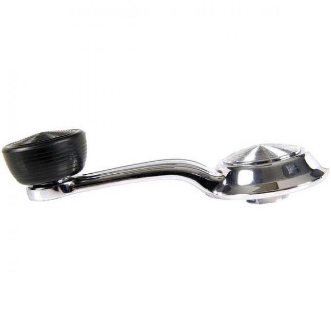 Firebird Window Crank Handle, With Black Knob, 1968 Door Or Quarter, 1969 Door