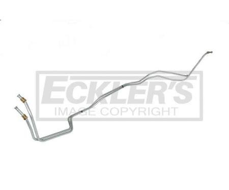 Chevy Transmission Cooler Line, Turbo-400, V8, Twelve Inch Spacing And Expansion Loop, Big Block, Stainless Steel 1967-1968
