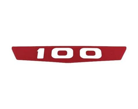Ford Pickup Truck Hood Side Emblems - 100 - Red Plastic Insert Only