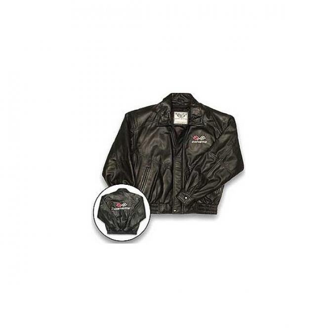 Corvette Lambskin Bomber Jacket With C3 Logo