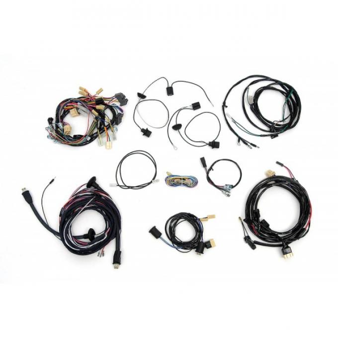 Chevy Wiring Harness Kit, V8, Manual Transmission, 2-Door Sedan, With Alternator, 1957