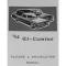 El Camino Facts And Features Manuals, 1964