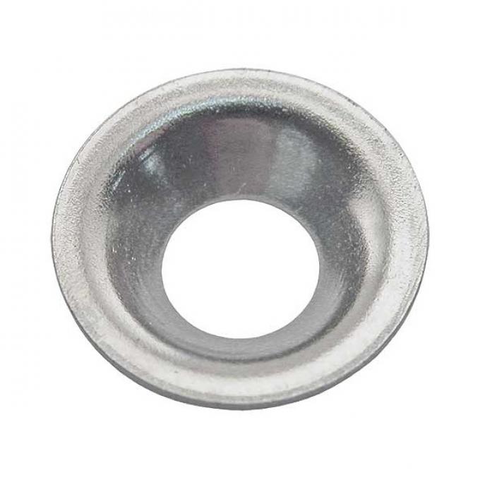 Nickel Plated Finishing Washer - Flush Type - #8