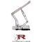 Chevelle Hood Hinges, Billet Aluminum, Air Frame, Natural, With Steel Hood, 1965-1967