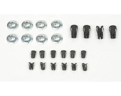 Camaro Emblem Fastener Set, Super Sport (SS) & Rally Sport (RS)/Super Sport (SS), 1968