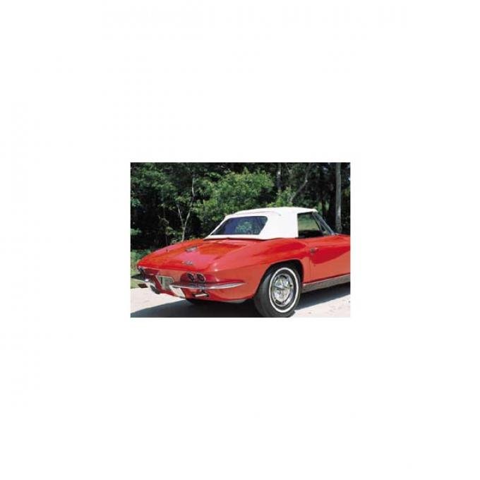 Corvette Convertible Top, White, 1963-1967