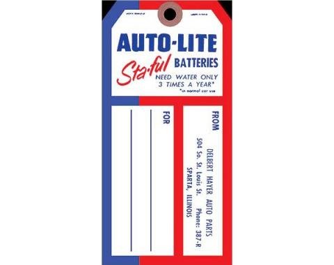 Autolite Sta-Ful Battery Tag - Edsel