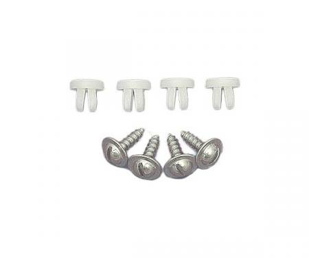 Full Size Chevy License Plate Mounting Hardware Set, 1958-1972