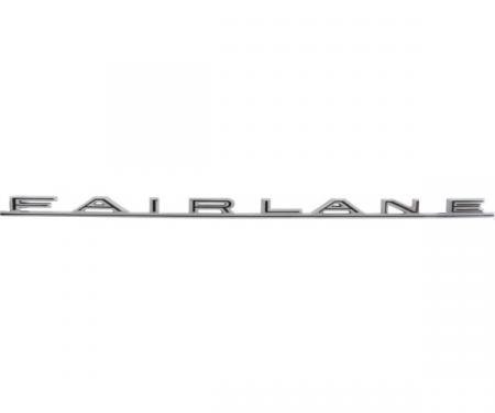 Quarter Panel Letter Set - Fairlane - Chrome - Body Styles 54A, 62A & 71D