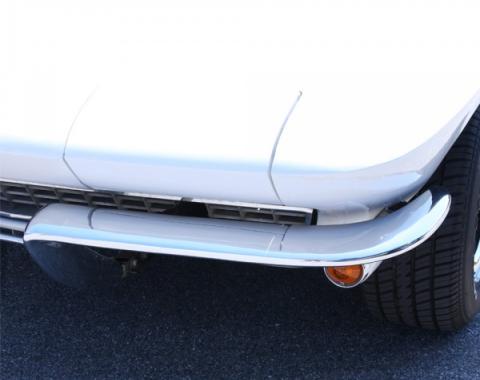 Corvette Front Bumper, Left, 1963-1967