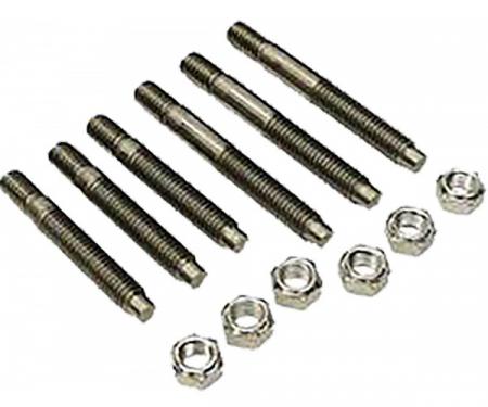 Nova Exhaust Manifold Stud Set, Small Or Big Block, Stainless Steel 1962-1978