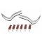 Full Size Chevy Quarter Panel Extension Moldings, Rear, Impala, 1965