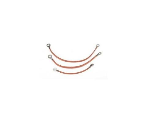 Corvette Radio Ground Strap Kit, With Power Antenna, 1979-1980