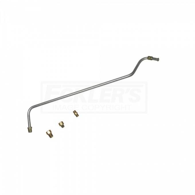 Corvette Fuel Pump To Carb Line, 195, 210HP, Three Fittings, One Line 1955-1956