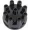 Distributor Cap - Aluminum Contacts - Black