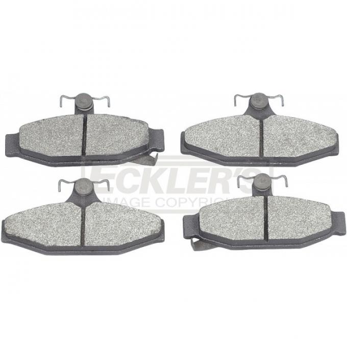 Corvette Brake Pads, Rear, Metallic, 1984-1987