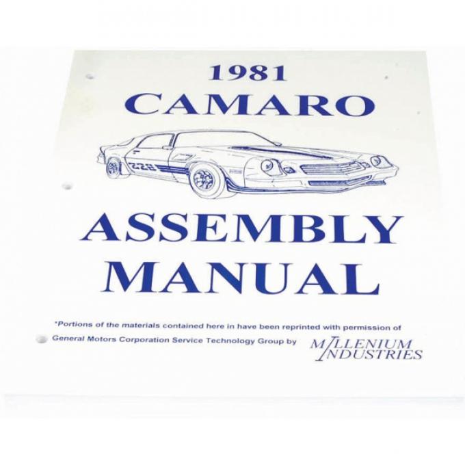 Camaro Factory Assembly Manual, 1981