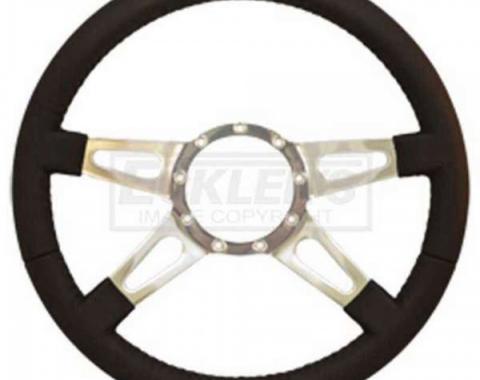 Camaro Steering Wheel, Volante S9, Black Leather, 1967-2002