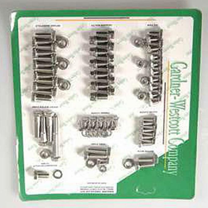 Nova Engine Bolt Kit, Small Block, Stainless Steel, For Cars With Exhaust Headers, 1967-1969