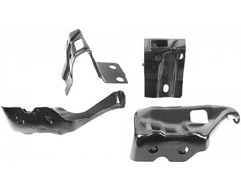 Chevelle Bumper Brackets, Rear, Except Wagon, 1971-1972