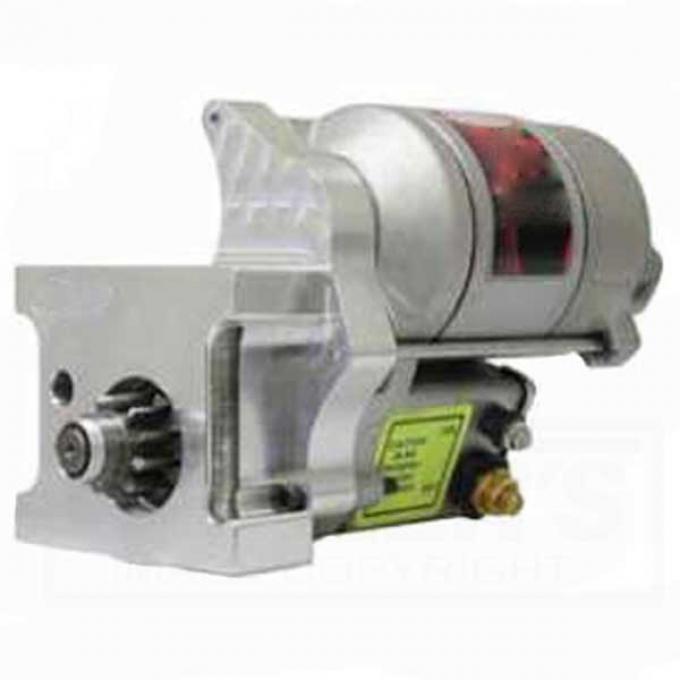 Chevelle Engine Mini Starter, Small Or Big Block, 153 Or 168Tooth Flywheel, Chrome, 1964-1972