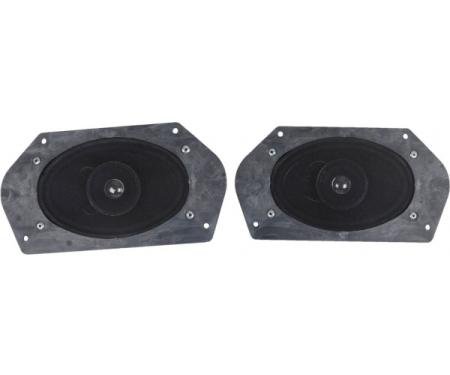 Ken Harrison Door Speaker Assembly, w/ Dual 3.5" Speakers, 69-73 Mustang