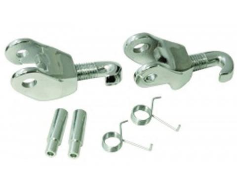 Chevelle Convertible Top Latch Hook & Knuckle Assemblies, Left & Right, 1964-1972