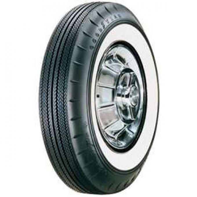 Tire - 670 X 15 - 2-1/4 Whitewall - Tubeless - Goodyear Custom Super Cushion