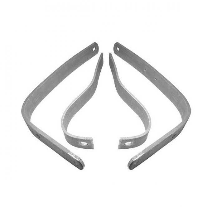 Front Bumper Bracket Set - 4 Pieces - Ford Passenger