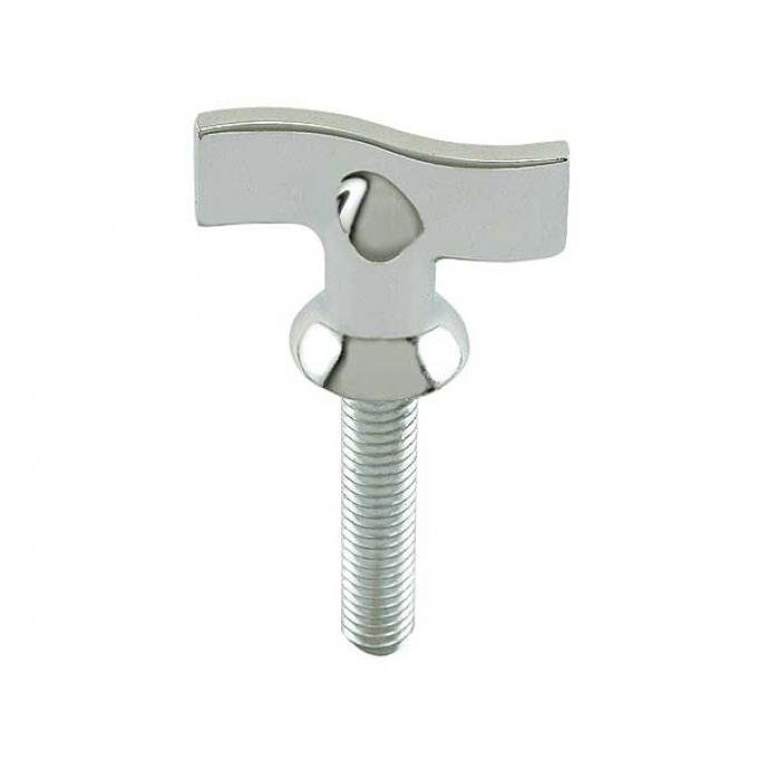 Model A Ford Top Clamping Bracket Thumb Screw - Chrome - Coarse Thread - For Original Brackets Only