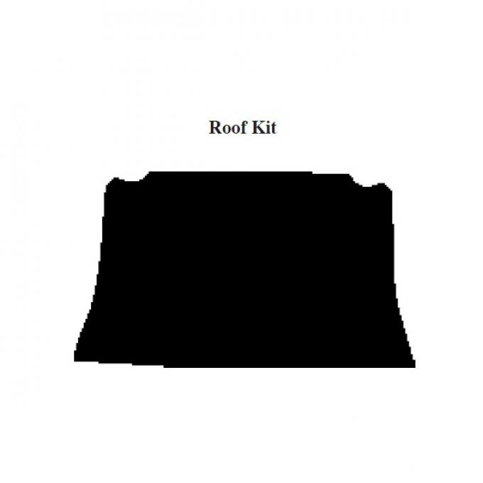 Chevy Insulation, QuietRide, AcoustiShield, Roof Kit, Truck, 1954-1955