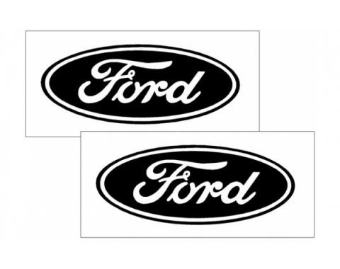 Ford Oval Logo Decal Set Solid Style 6'' Tall